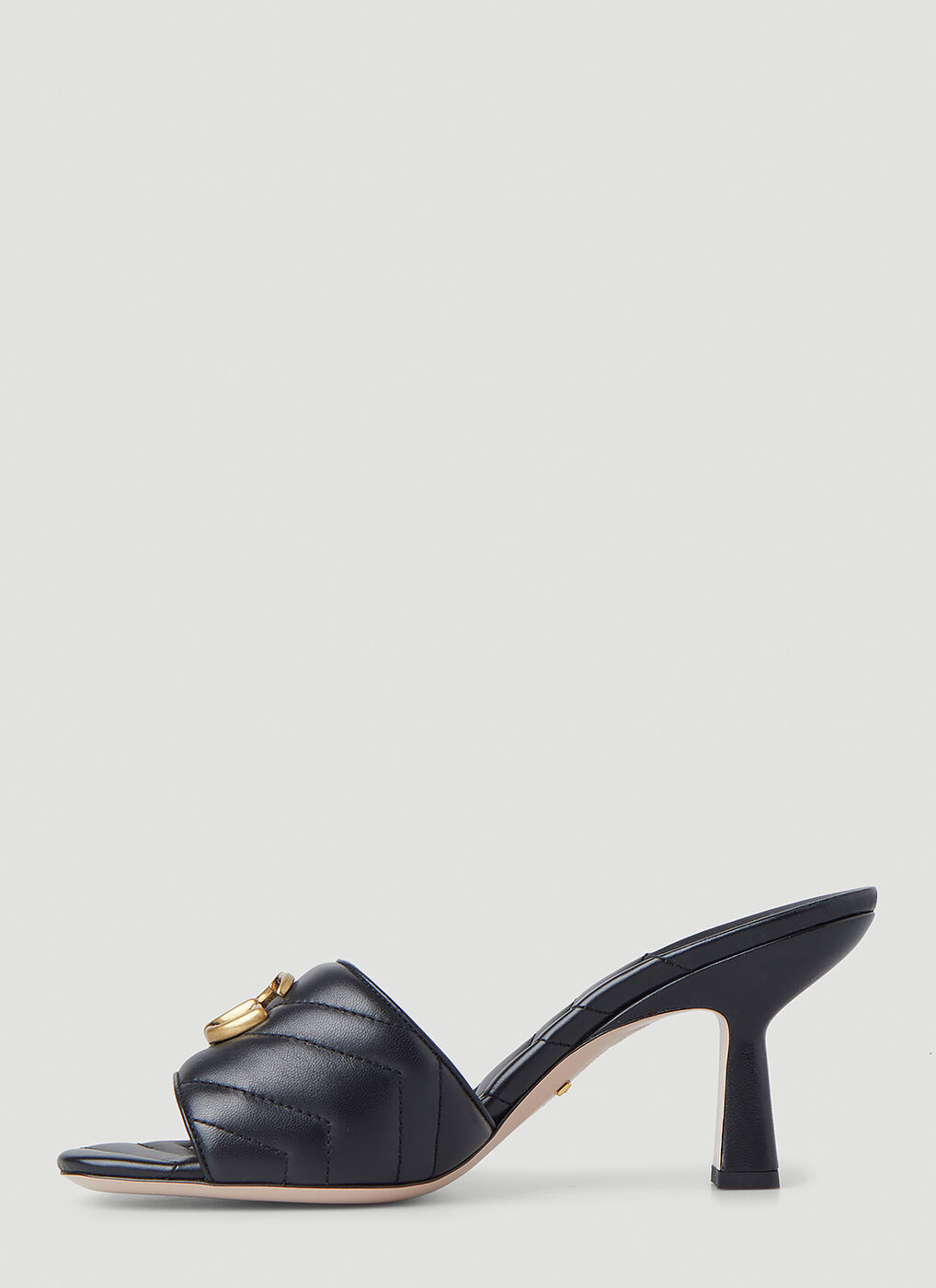 Marmont High Heel Mules in Black Gucci