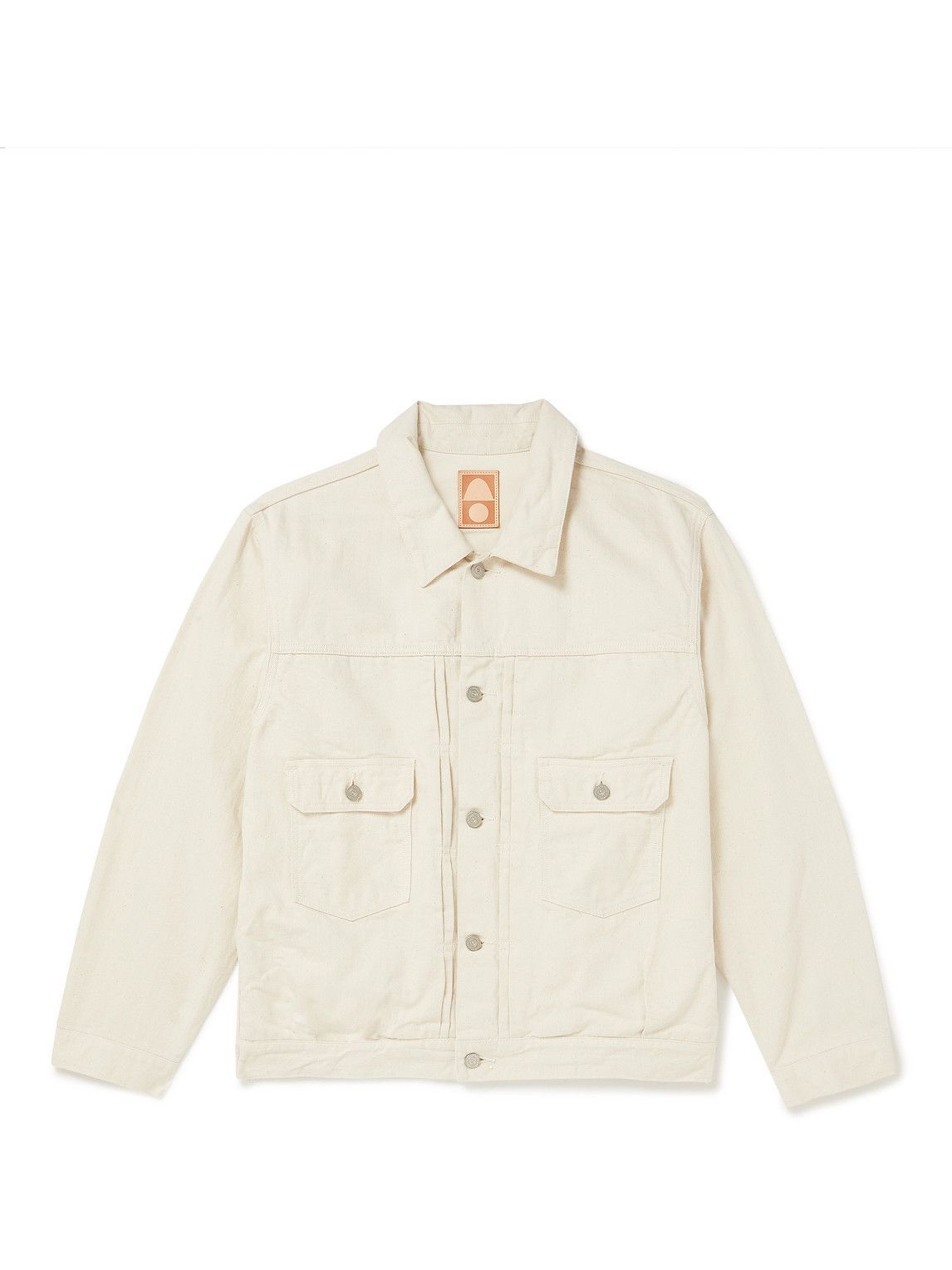 Photo: COTTLE - Cotton and Linen-Blend Denim Jacket - Neutrals