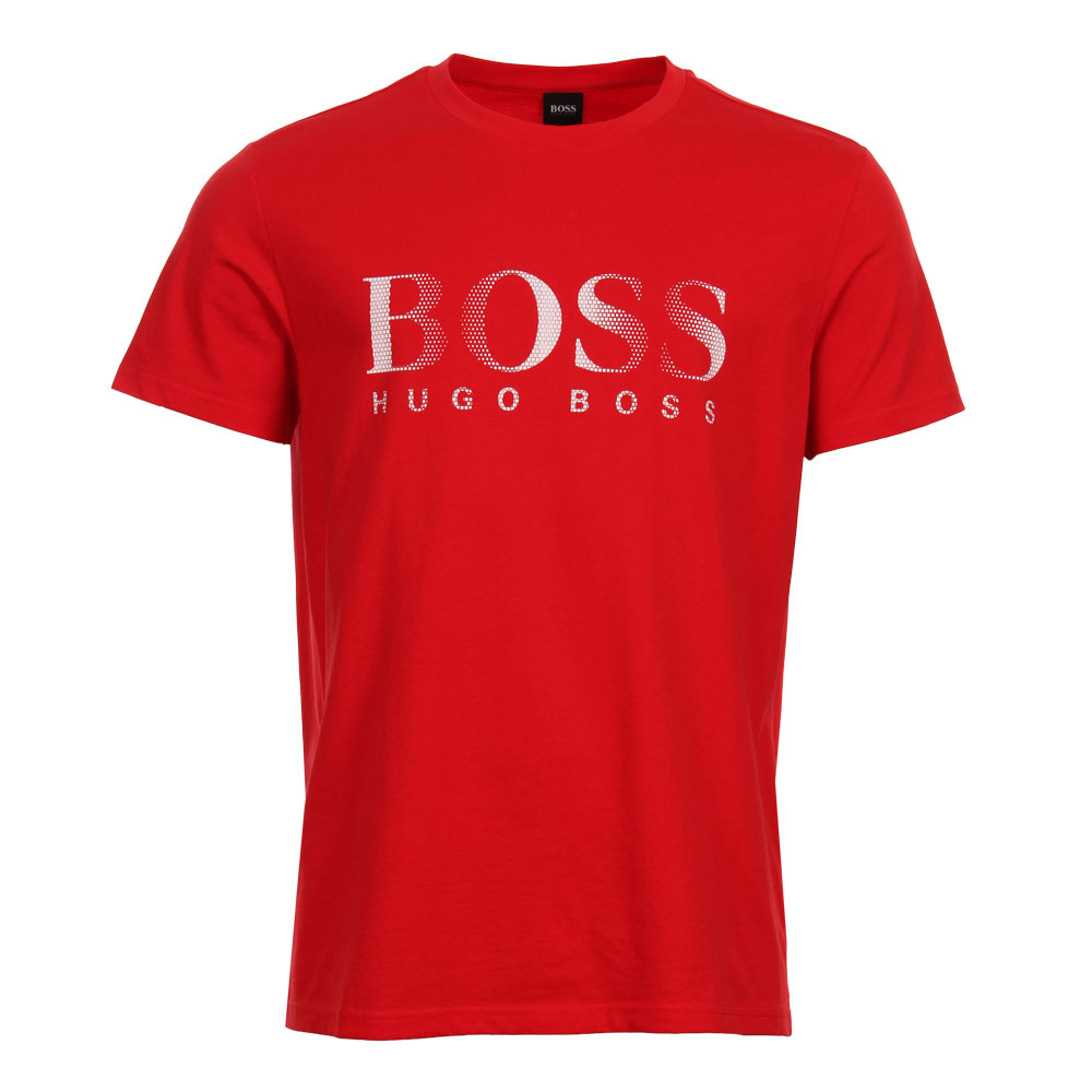 red hugo boss top
