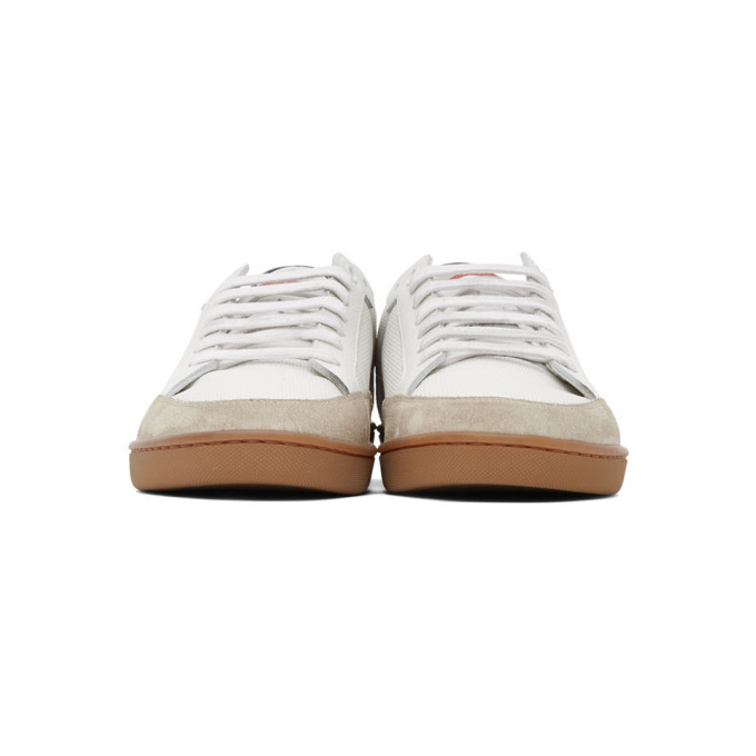 saint laurent perforated leather sneakers