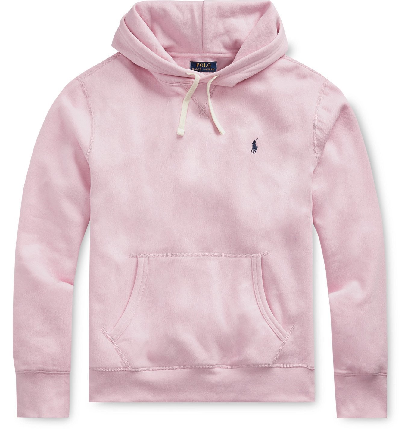Polo Ralph Lauren - Fleece-Back Cotton-Blend Jersey Hoodie - Pink Polo
