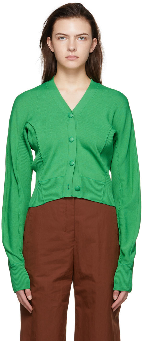 LOW CLASSIC Green Rayon Cardigan Low Classic