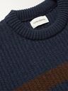 Oliver Spencer - Blenheim Striped Ribbed Wool Sweater - Blue
