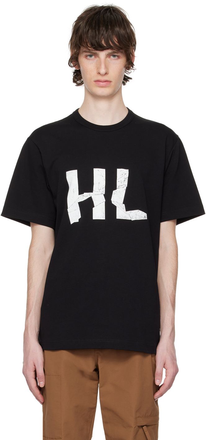 Helmut Lang Black Crumple T-Shirt Helmut Lang