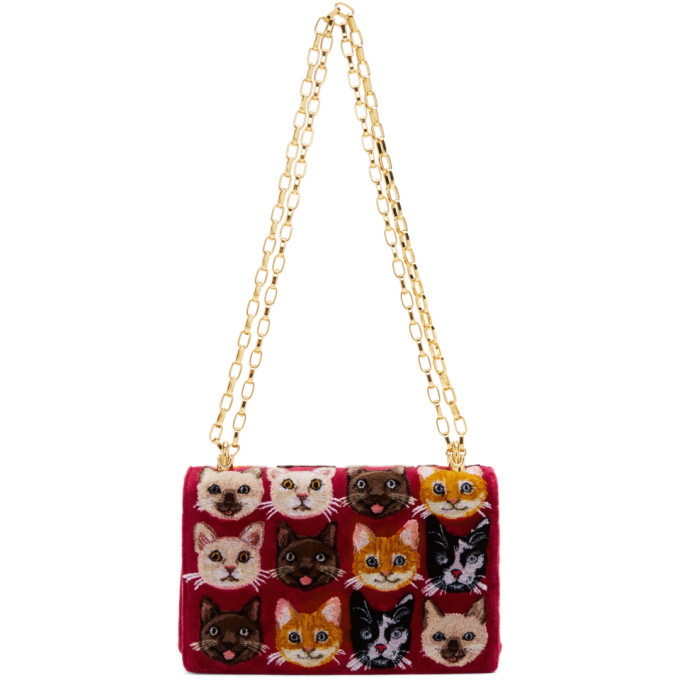 Dolce and Gabbana Multicolor Cats Shoulder Bag Dolce & Gabbana