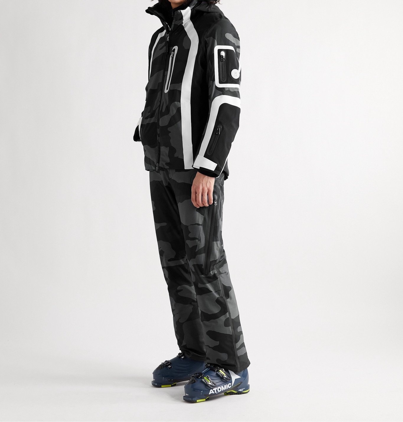 Bogner - Nik-T Camouflage-Print Padded Hooded Ski Jacket - Black Bogner