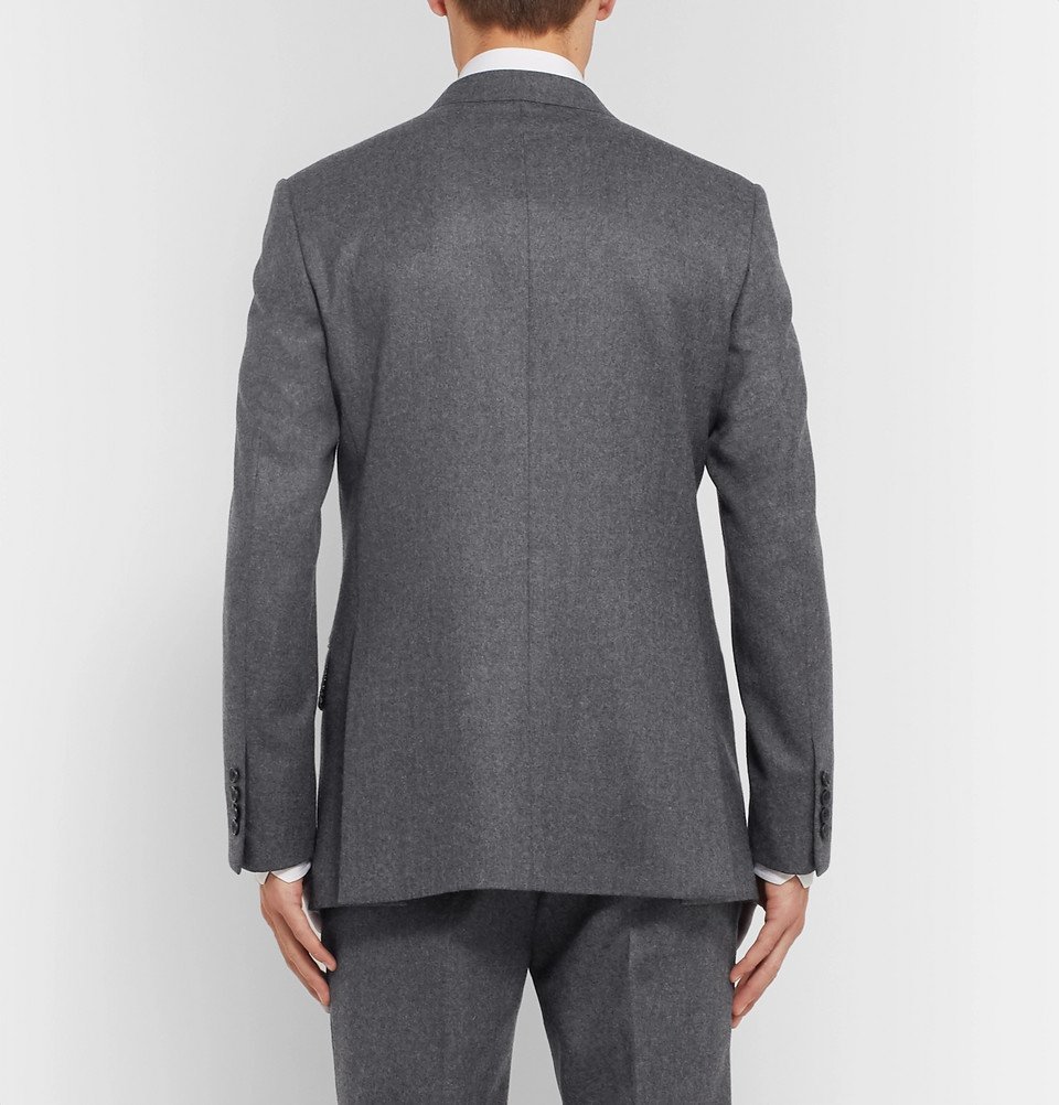 Kingsman - Rocketman Grey Double-breasted Wool-flannel Suit Jacket 