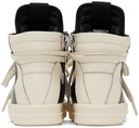 Rick Owens Baby Black & Off-White Geobasket Sneakers