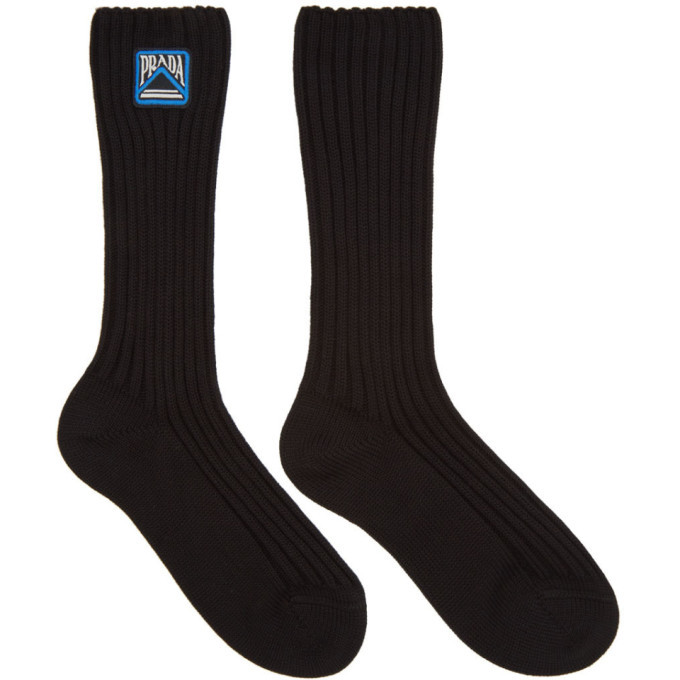 prada socks black