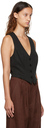 Reformation Black Devin Vest