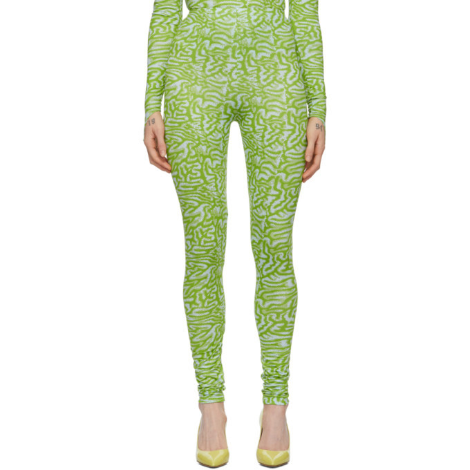 accelerator thespian Perth Maisie Wilen Green and Blue Patterned Leggings Maisie Wilen
