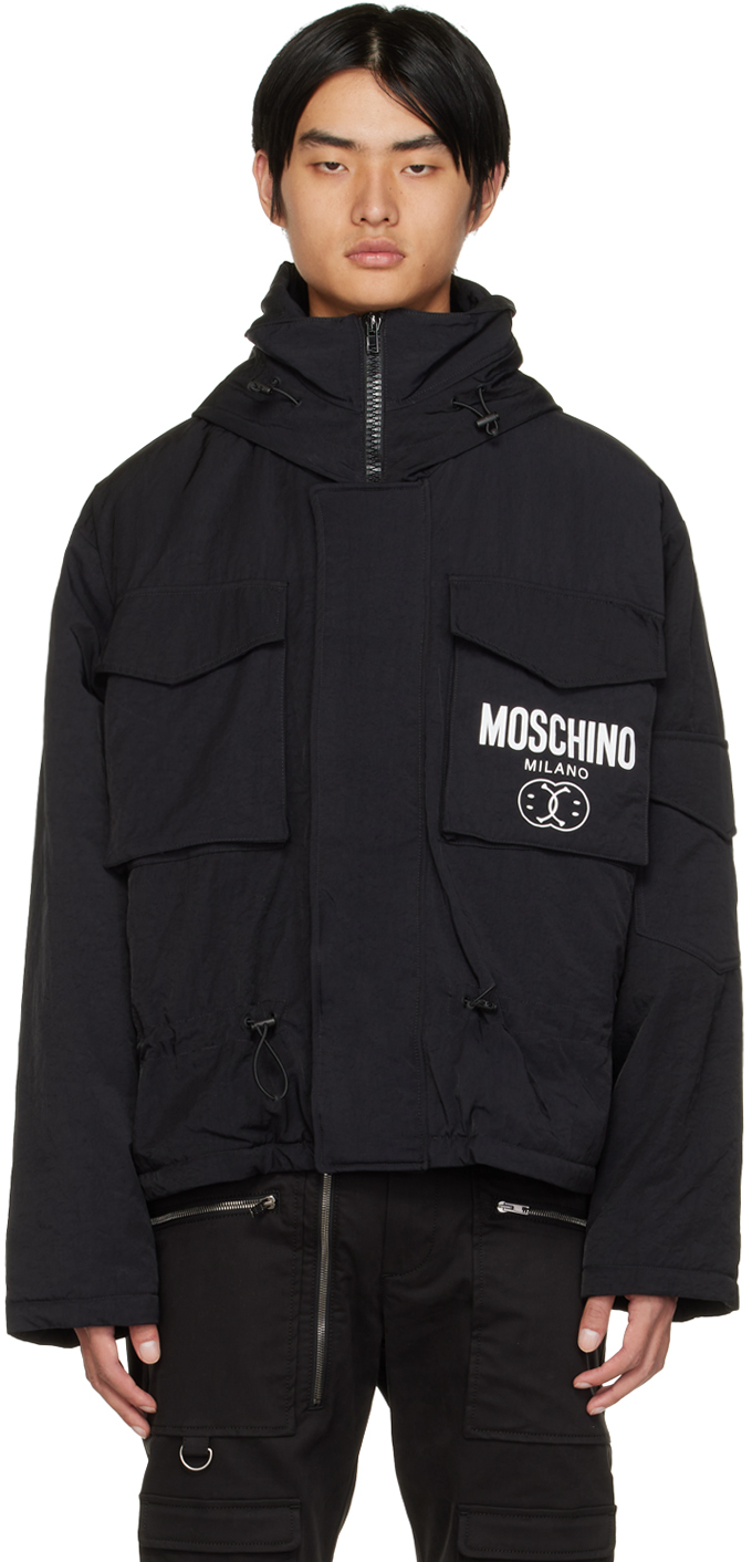 Moschino Black Double Smile Jacket Moschino