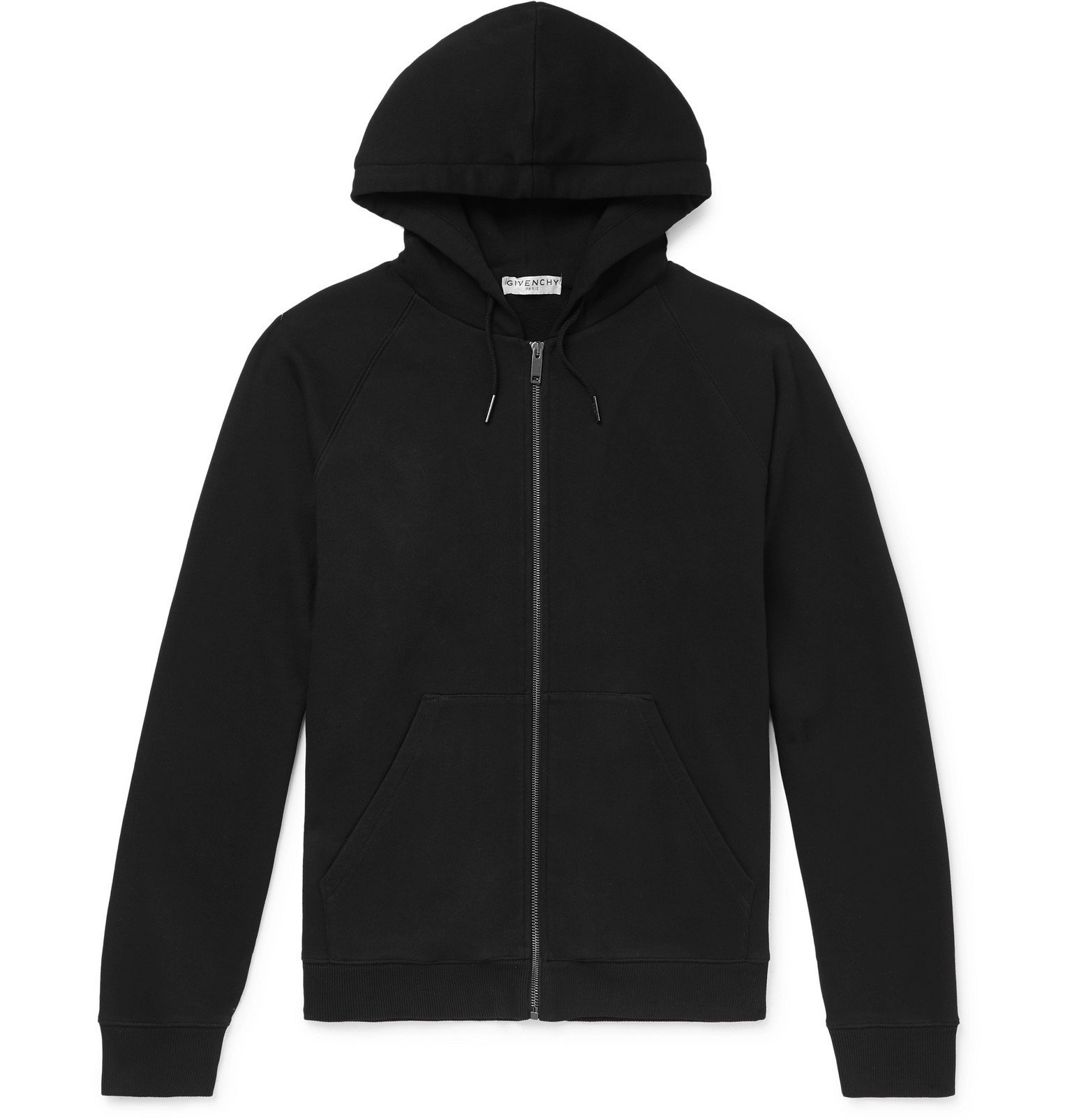 Givenchy - Logo-Embroidered Loopback Cotton-Jersey Zip-Up Hoodie ...