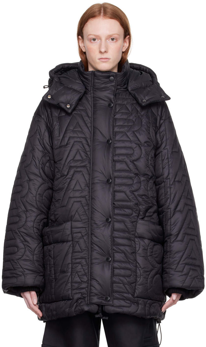 Marc Jacobs Black 'The Monogram' Down Jacket Marc Jacobs