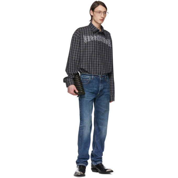 Check Tattoo Normal Fit Shirt Balenciaga
