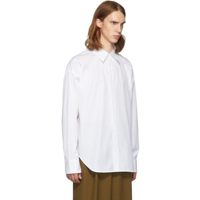 Marni White Pinstripe Shirt Marni