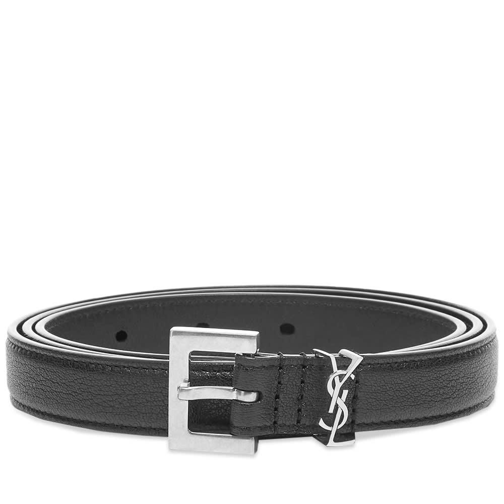 saint laurent white belt