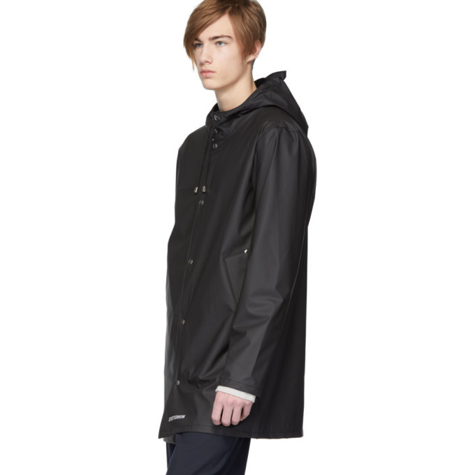 black lightweight raincoat