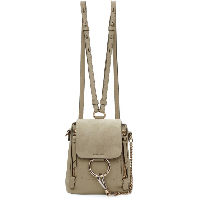 chloe backpack grey