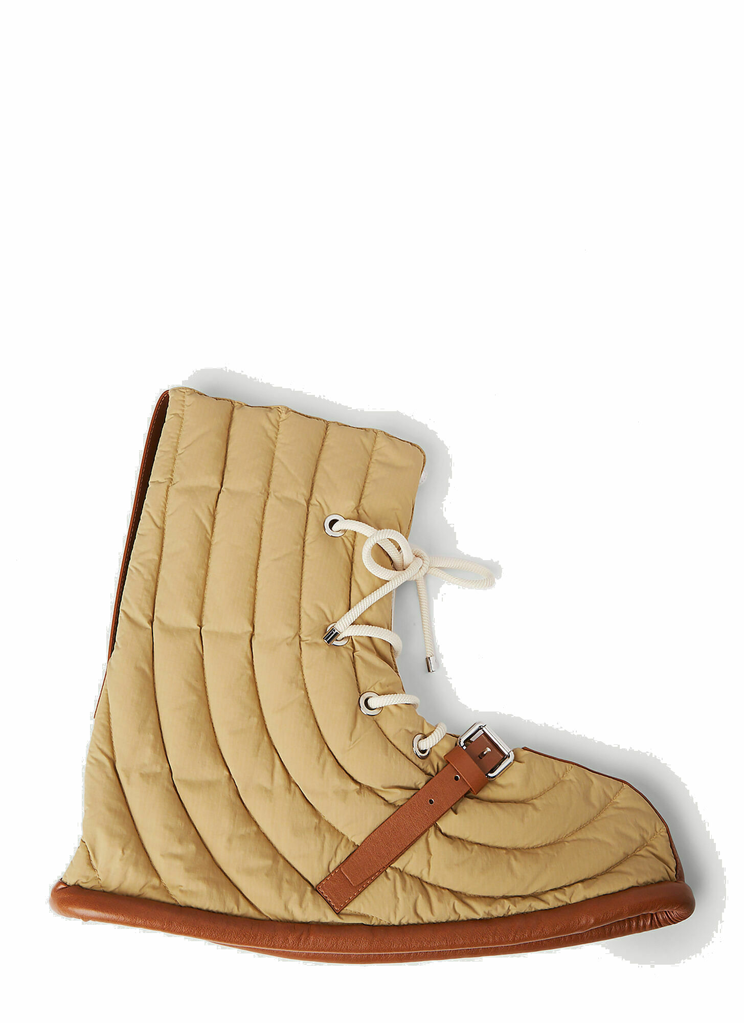 Lace Up Gaiters In Brown Moncler