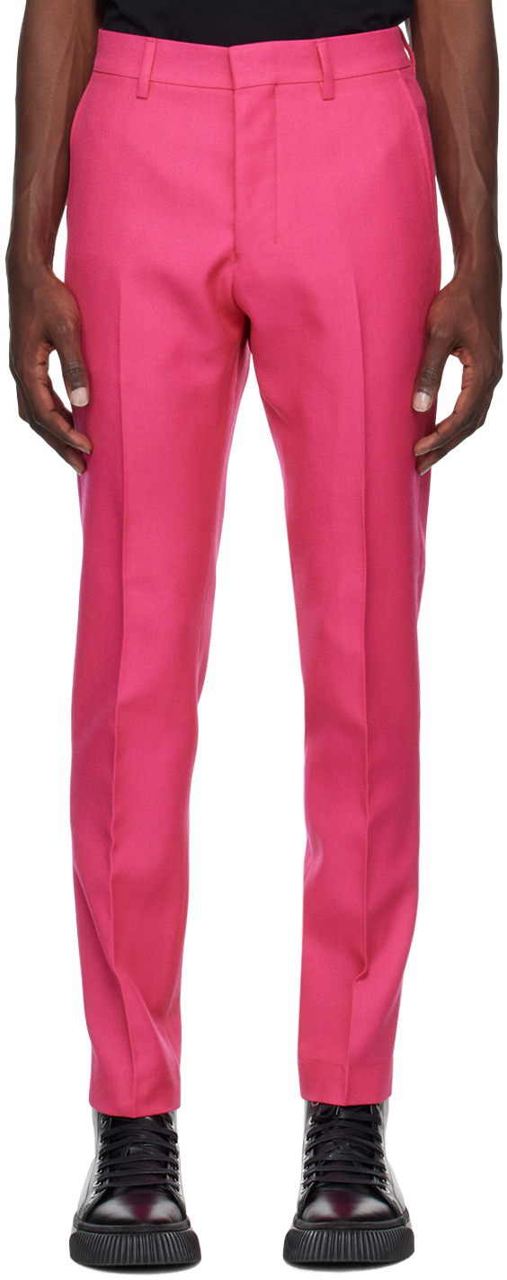pink cigarette trousers