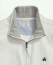 Brooks Brothers Men's Stretch Sueded Cotton Jersey Half-Zip | White
