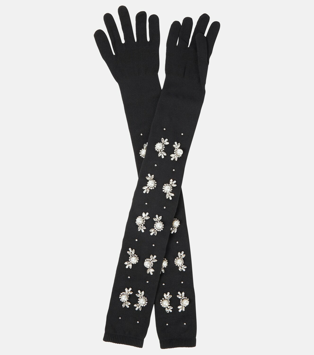 Simone Rocha - Embellished knit gloves Simone Rocha