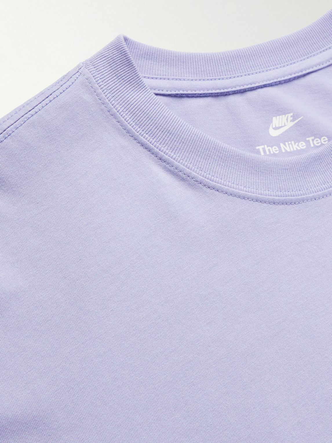 Nike - NSW Logo-Print Cotton-Jersey T-Shirt - Purple Nike