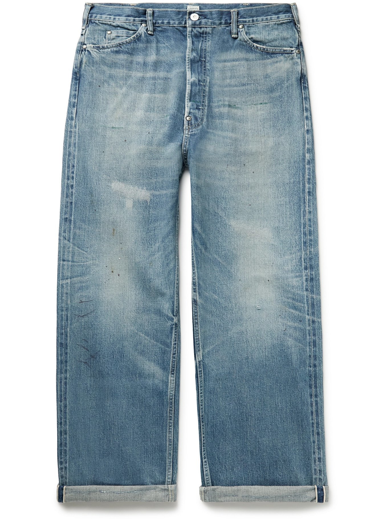 CHIMALA - Distressed Selvedge Denim Jeans - Blue - 30 Chimala