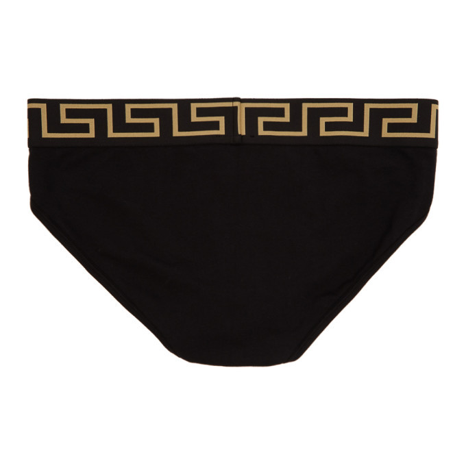 Versace Underwear Black Medusa Briefs Versace Underwear