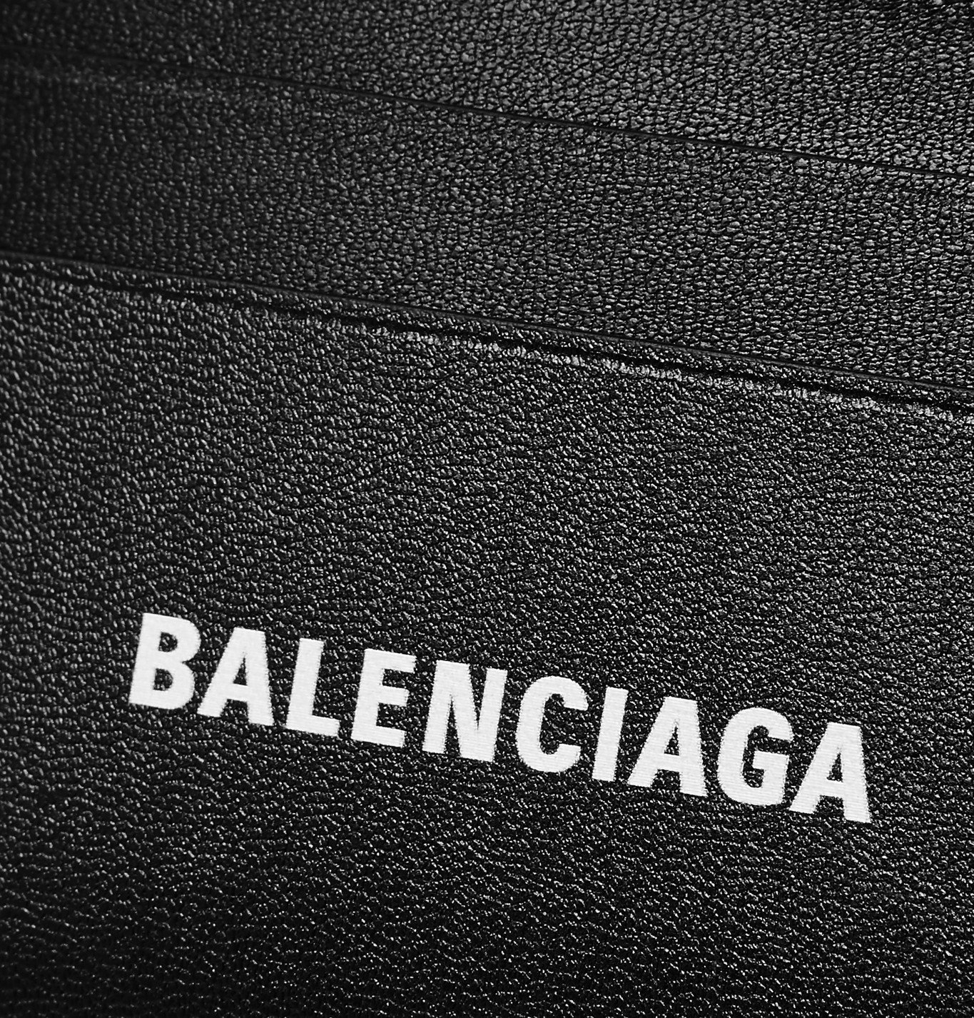 Balenciaga - Logo-Print Leather Cardholder - Black Balenciaga