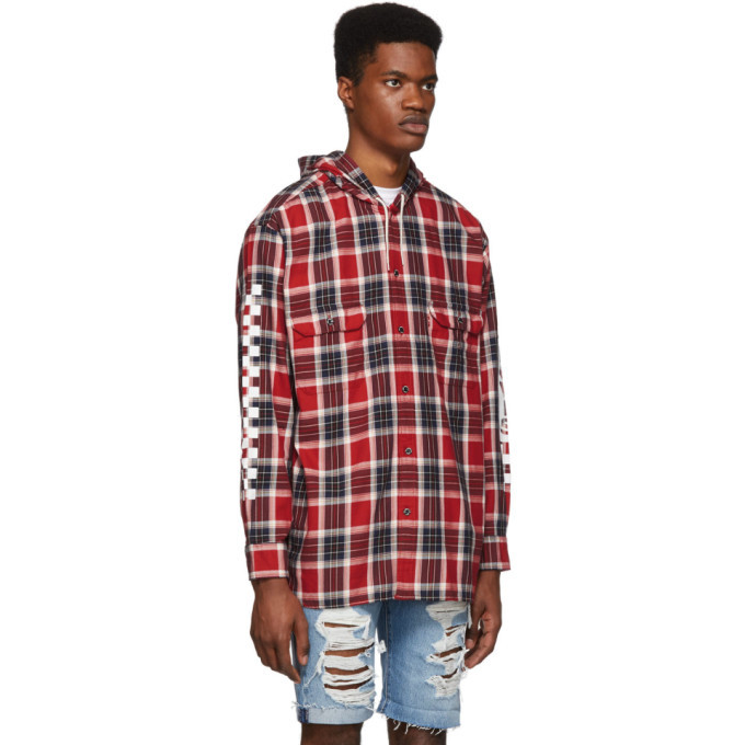 Levis Red Check Linka Hooded Shirt Levis