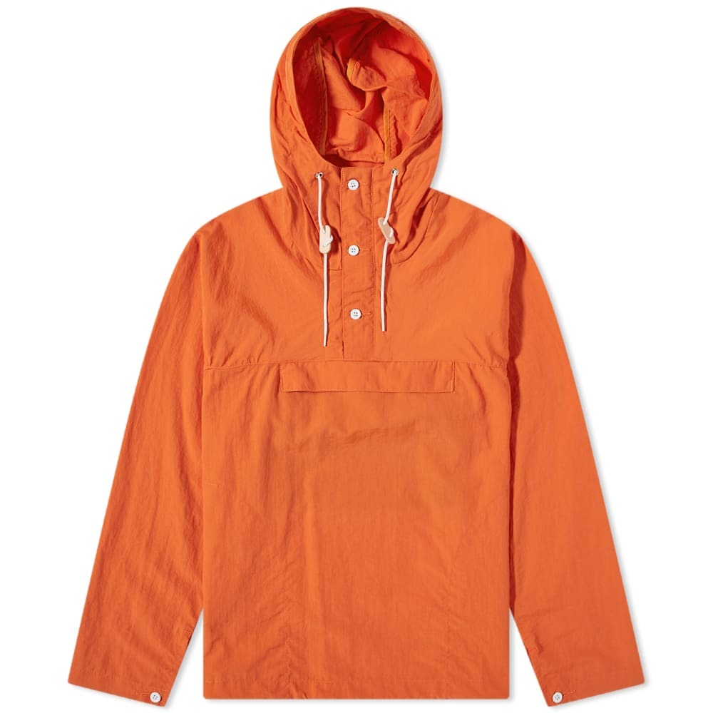 Battenwear Men's Packable Anorak in Orange Battenwear