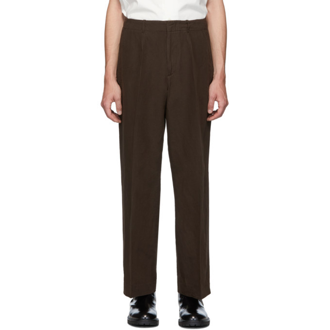 Our Legacy Brown Borrowed Chino Trousers Our Legacy
