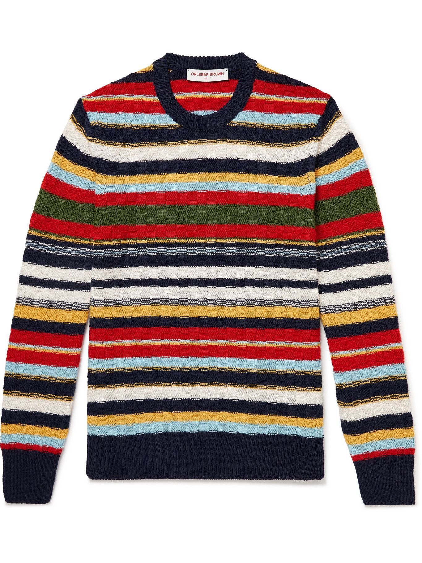 Orlebar Brown - Ethan Augustus Striped Merino Wool Sweater - Multi ...