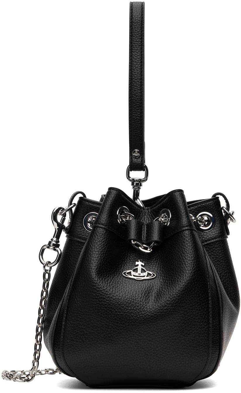Vivienne Westwood Black Small Chrissy Bucket Bag Vivienne Westwood