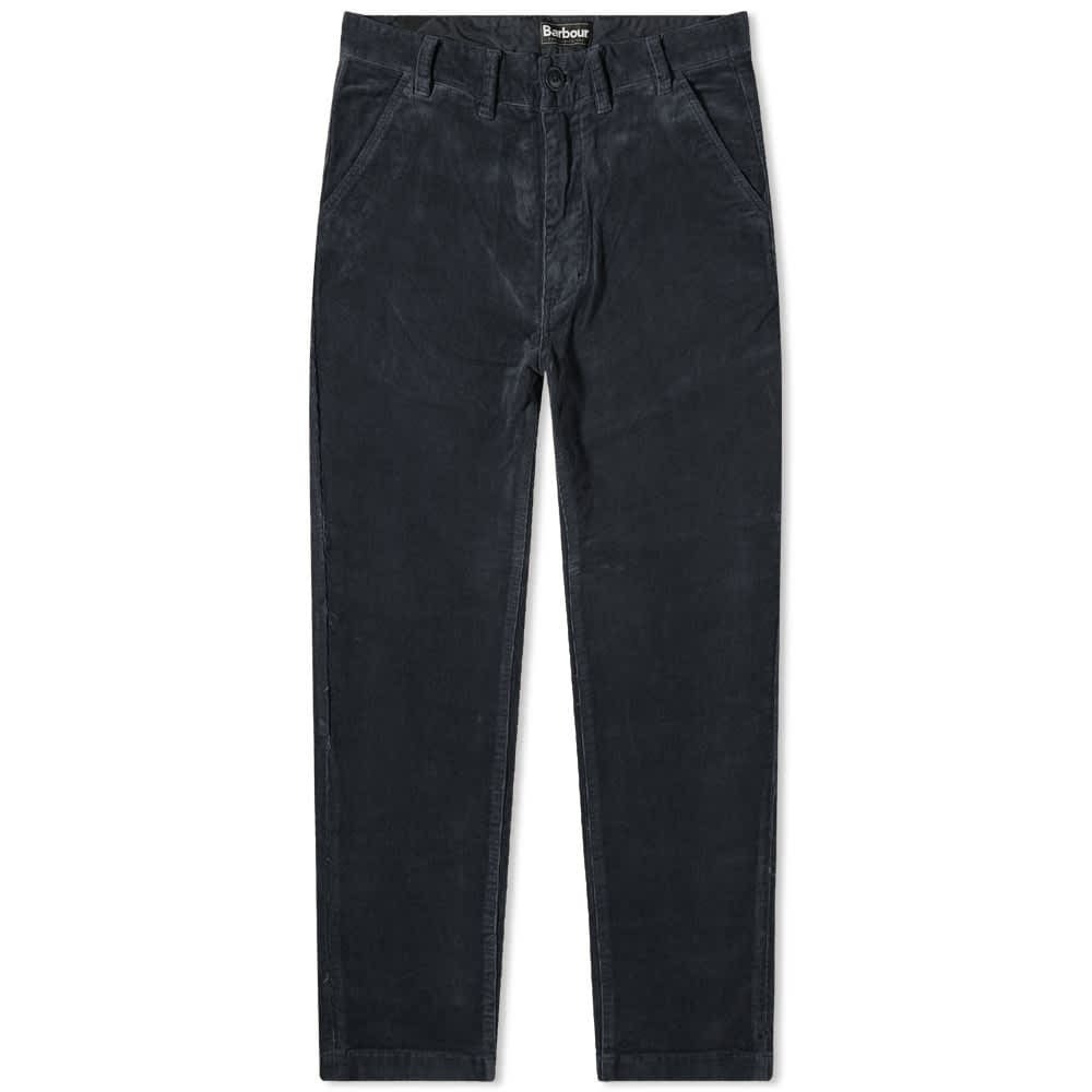 Barbour Men's Neuston Stretch Cord Chino in Navy Barbour
