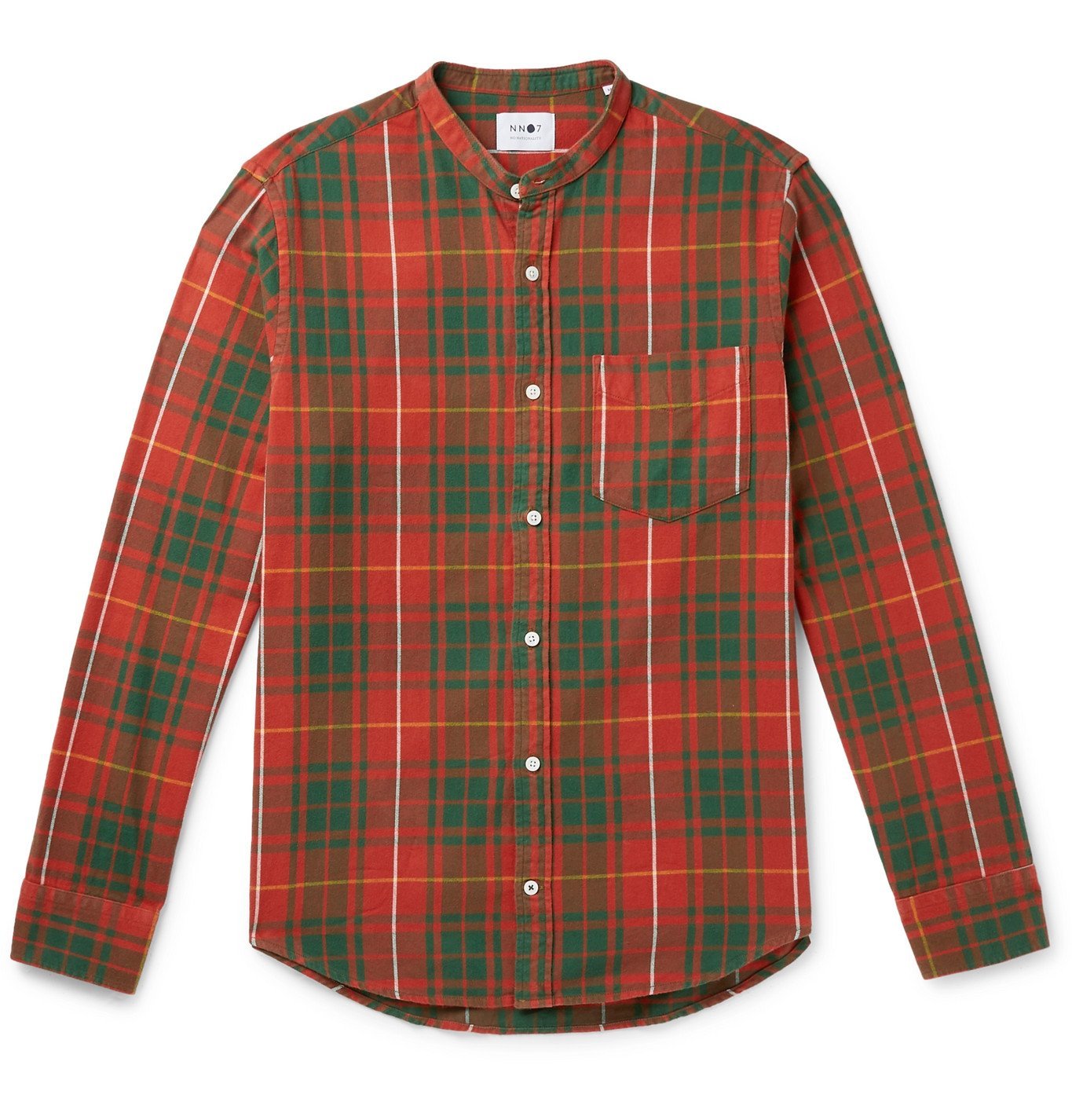 NN07 - Justin Grandad-Collar Checked 