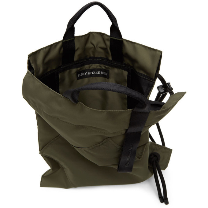 Issey Miyake Men Khaki Kinchaku Backpack Issey Miyake Men