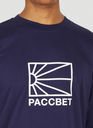 Logo Print Long-Sleeved T-Shirt in Blue
