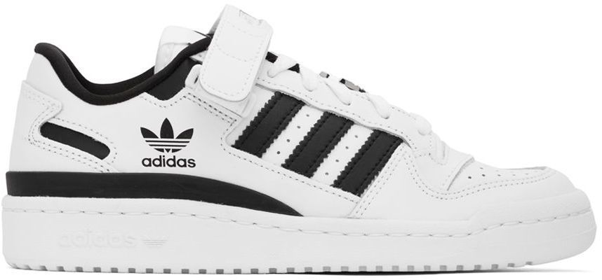Photo: adidas Originals White & Black Forum Low Sneakers