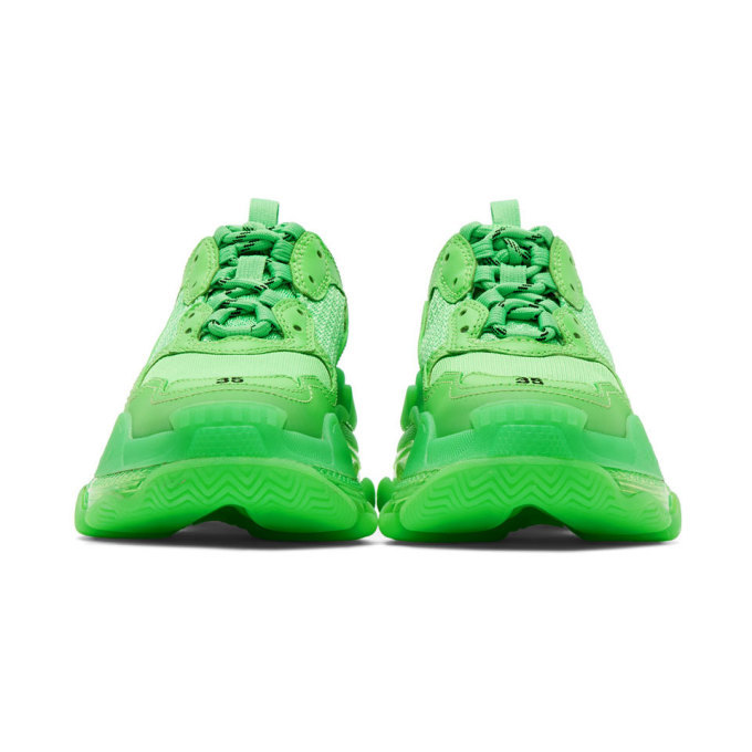 balenciaga chaussures homme verte