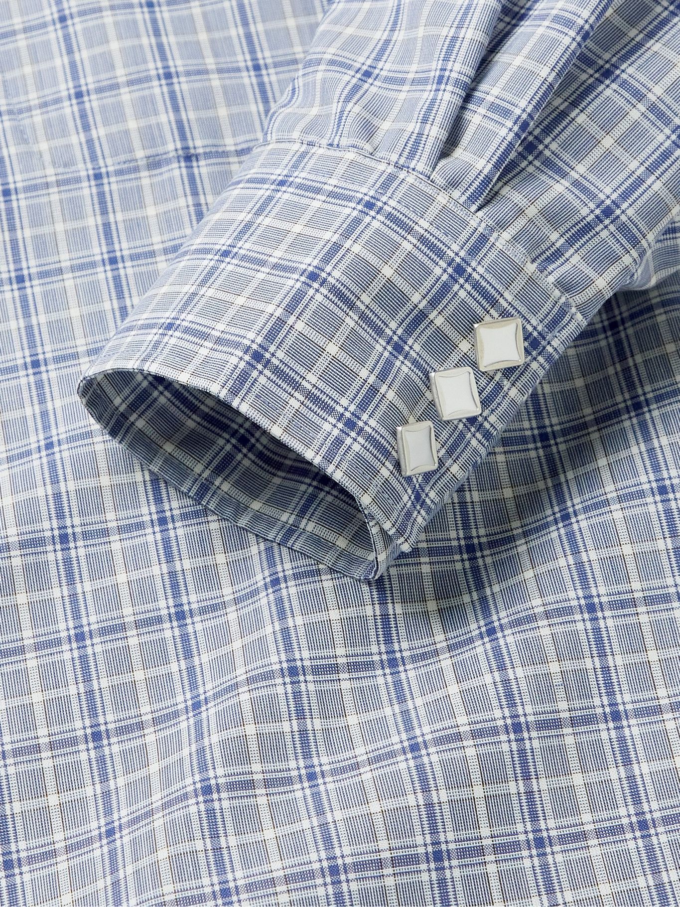 OUR LEGACY - Ranch Oversized Checked Woven Western Shirt - Blue