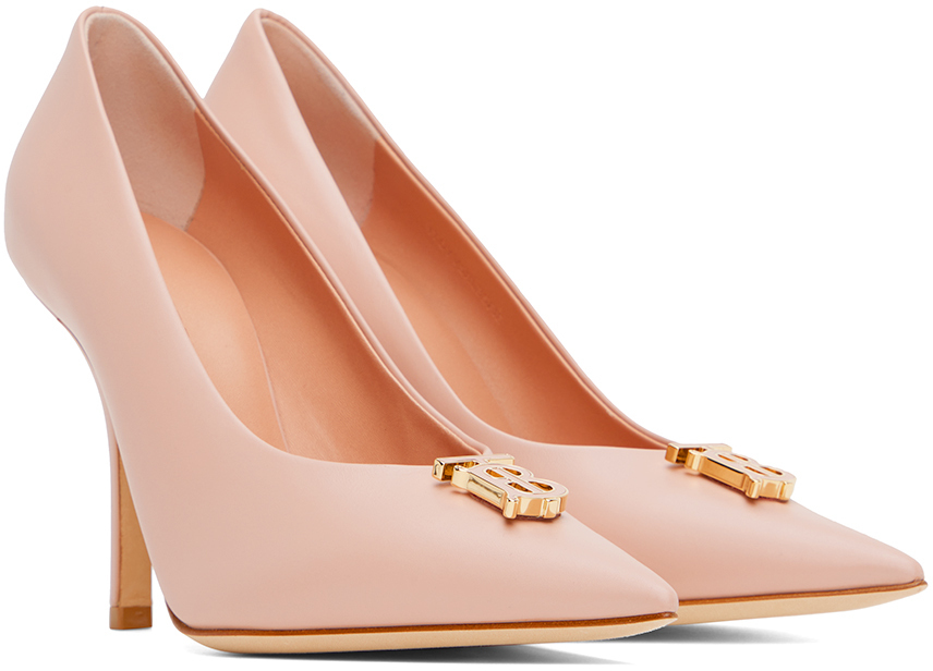 BURBERRY 26S HIGH HEELS 95 MM IN BROWN CALFSKIN