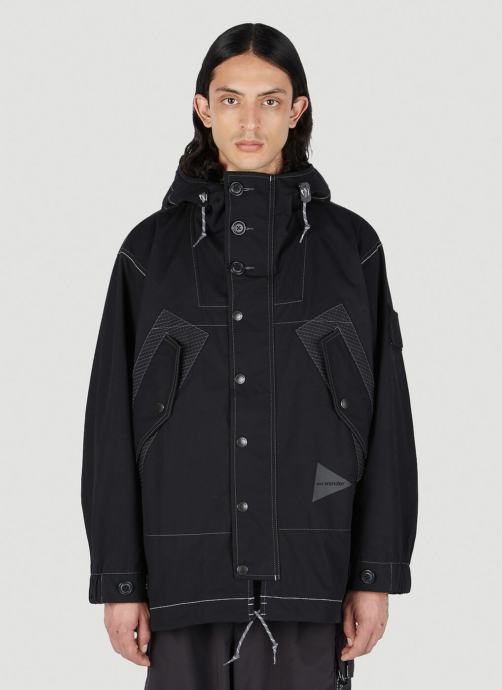 And Wander - x Danner Field Parka Jacket in Black and Wander