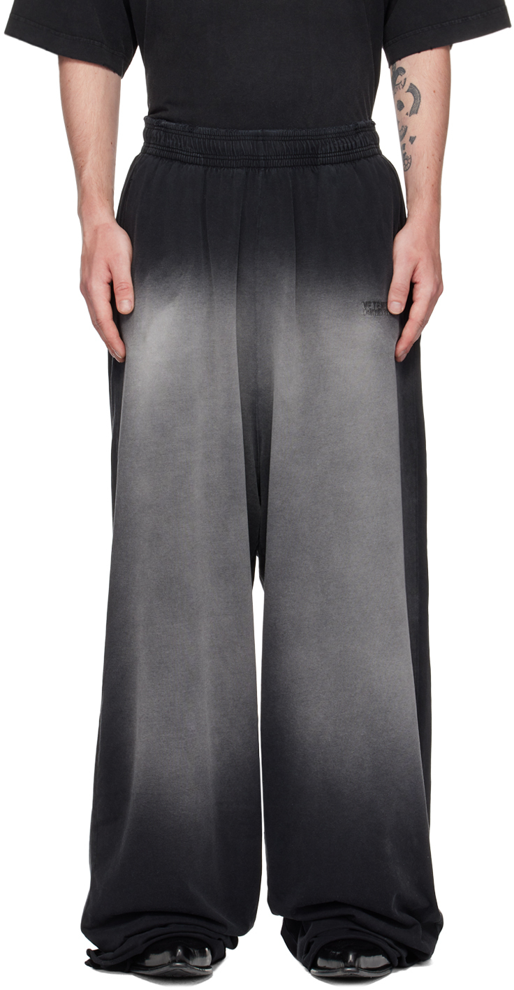 VETEMENTS Black Faded Sweatpants Vetements