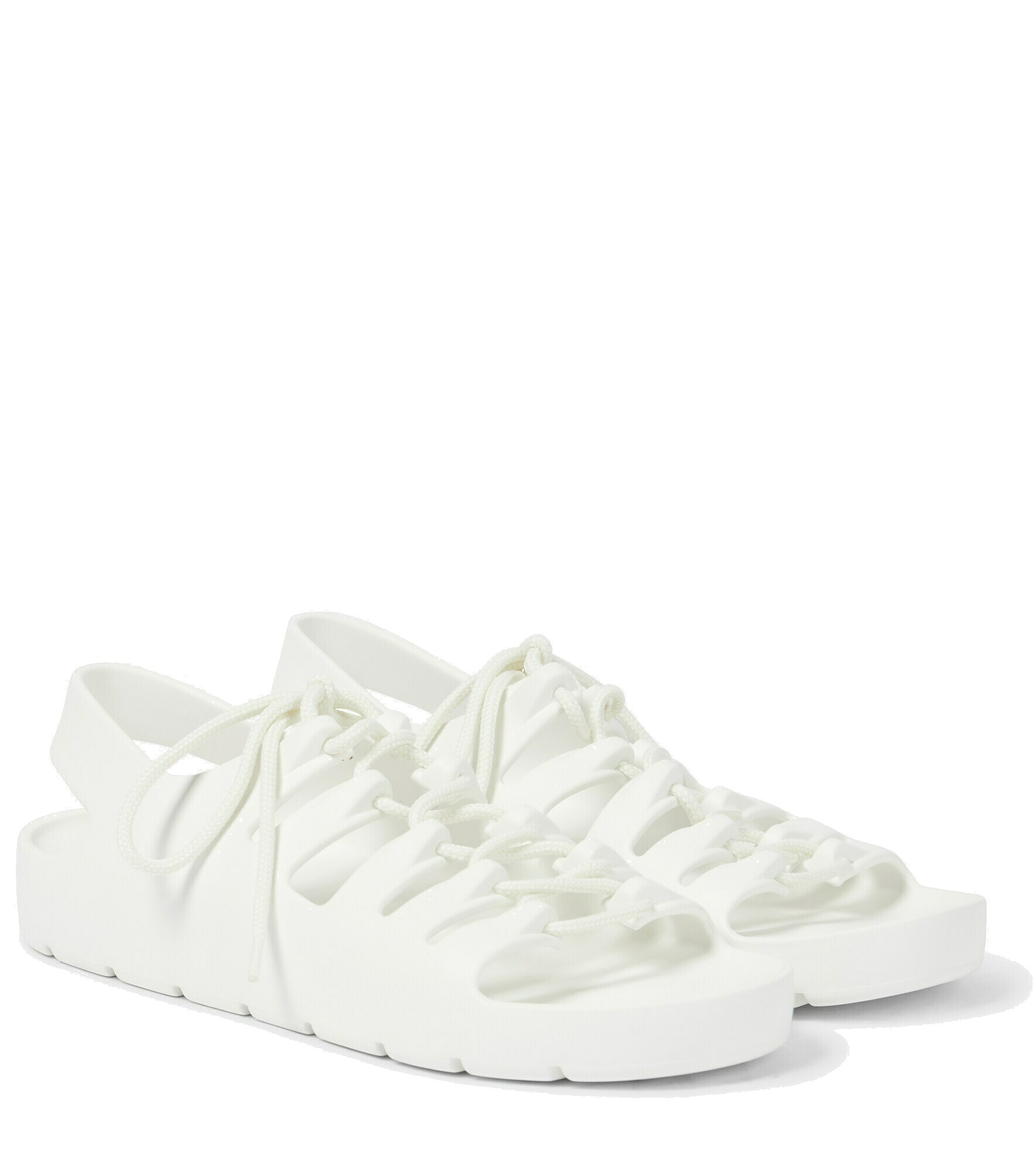 80's lace up jelly sandals