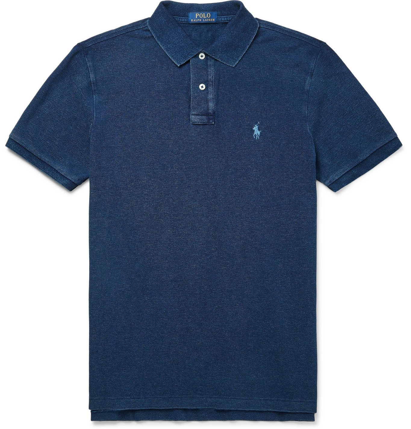 smeren dodelijk Detector Polo Ralph Lauren - Slim-Fit Garment-Dyed Logo-Embroidered Cotton-Piqué  Polo Shirt - Blue Polo Ralph Lauren