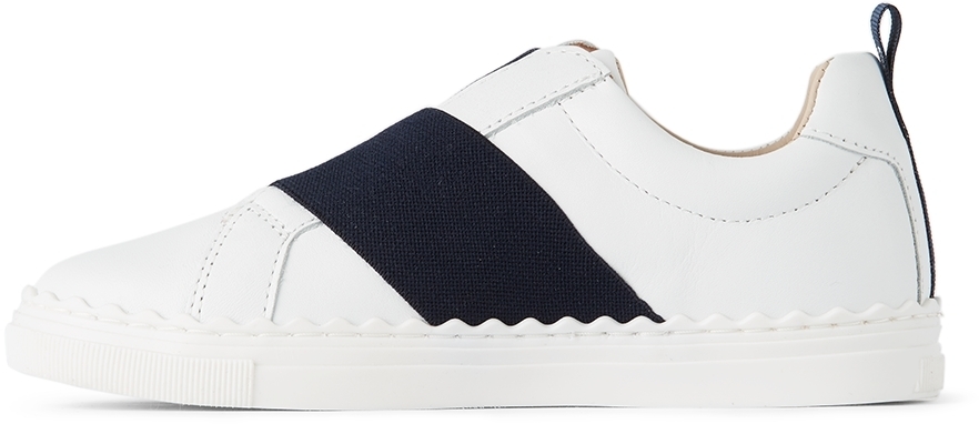 Chloé Kids White Leather Lauren Sneakers