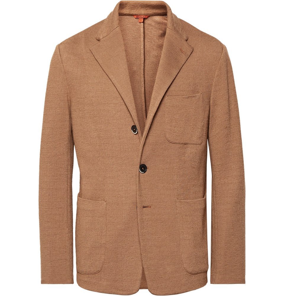 unstructured knit blazer